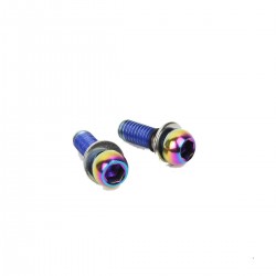 SRAM Caliper Mounting Hardware (also Direct Mount) Stainless Rainbow Bolts - Standard Mount:
