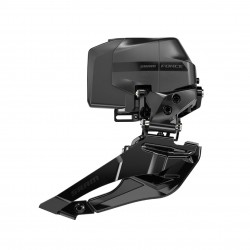 SRAM Front Derailleur Force AXS D2 Braze-on (Battery Not Included) 2023: UNICORN GREY W/LASER FOIL