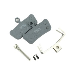 SRAM Disc Brake Pads - Medium Organic/Steel (Powerful) - Trail/Guide/G2/Level 4 Piston - OE MTB Pad: SRAM Disc Brake Pads - Medium Organic/Steel (Powerful) - Trail/Guide/G2/Level 4 Piston - OE MTB Pad:
