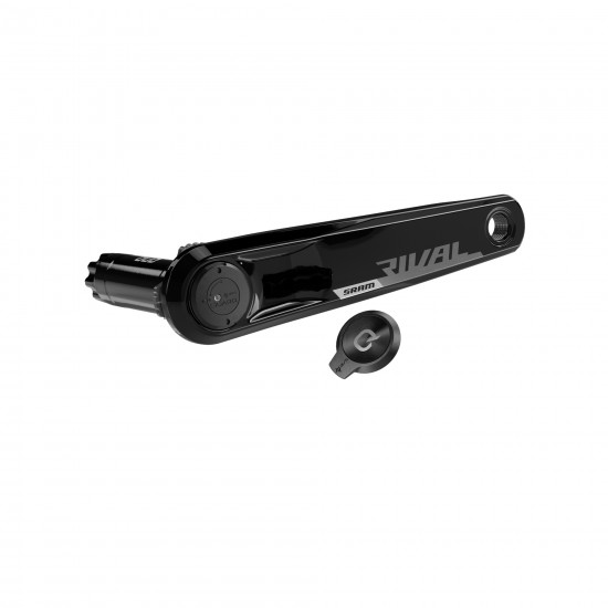 SRAM Rival Power Meter Upgrade - Left Arm and Power Meter Spindle Rival D1 DUB Wide (Right Arm/BB/Spider/Chainrings Non Included): BLACK 172.5MM