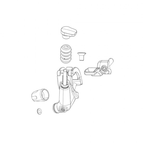 RockShox Spare - Remote Spare Part Connectamajig Collar Suspension Black - Reverb/XLoc Full Sprint: