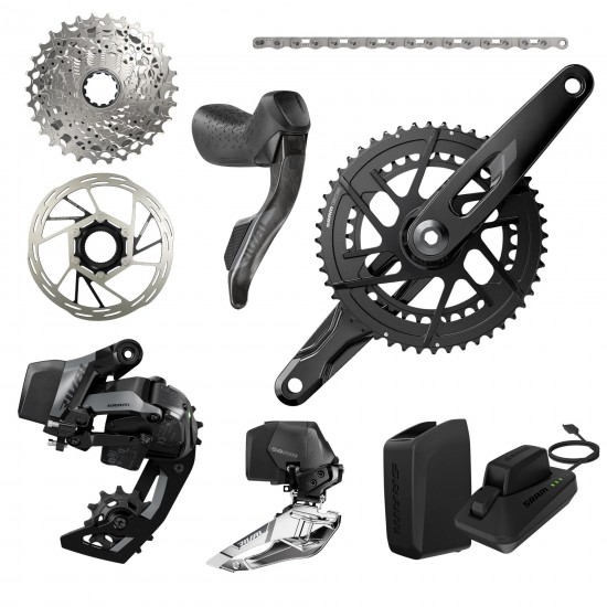 SRAM Rival AXS E1 2X Groupset Direct Mount 4835T:  160MM