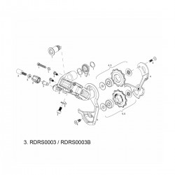 Sram Spare - Rear Derailleur Barrel Adjuster Kit Red:
