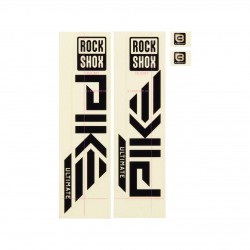 Rockshox Spare - Fork Decal Kit - Pike Ultimate 27/29 (2023+): GLOSS BLACK FOR GLOSS GREEN
