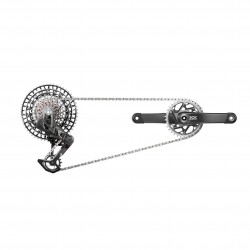 SRAM XXSL T-Type Eagle Transmission AXS Groupset (RD W/Battery/Charger/Cord, EC Pod Ult, FC XXSL Q174 55mm Chainline Dub W/DM 34T CR, CN 126L, CS XS-1299 10-52T) 2023:  175MM