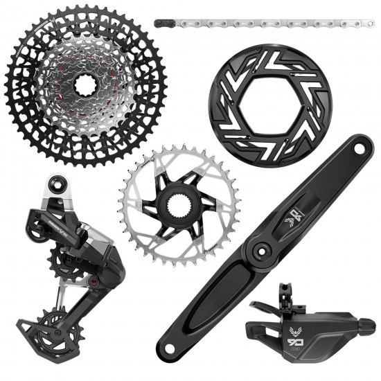 SRAM Eagle 90 Groupset EMTB SRAM/BROSE (RD, Single Click Trigger wClamp, FC Eagle 90, CR T-Type 36T, Clip-on Guard, GX T-Type chain 126l, CS XS-1275 BLK 10-52t):  160MM