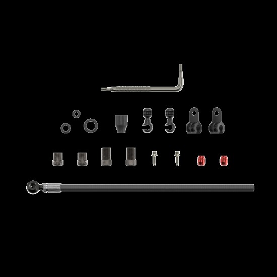 SRAM Spare - Disc Brake Hydraulic Hose Kit - Black Banjo -2000mmblk(Inc. Banjo, Fittings) - Level Ult,Level Tlm (A1), Code R/Rsc (B1),Red Etap Hrd,S900 Monoblock: BLACK 2000MM