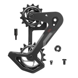 SRAM Rear Derailleur Cage Kit Carbon T-Type Eagle AXS Without Damper (Replacement Outer And Inner Cages, Bit Driver Hex3, Including Pulleys): SRAM Rear Derailleur Cage Kit Carbon T-Type Eagle AXS Without Damper (Replacement Outer And Inner Cages, Bit Driver Hex3, Including Pulleys):