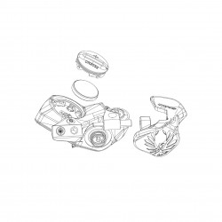 SRAM Disc Brake Spare MMX Clamp 2023 (Including Clamp And Torx T25 Screw) MAVEN, DB8, GUIDE/G2, LEVEL, CODE 2023: