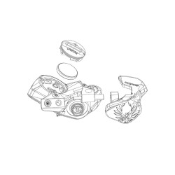 SRAM Electronic Controller Pod Axs Battery Door Kit - Coin Slot Version - Including O-Ring - Compatible With Pods D1: