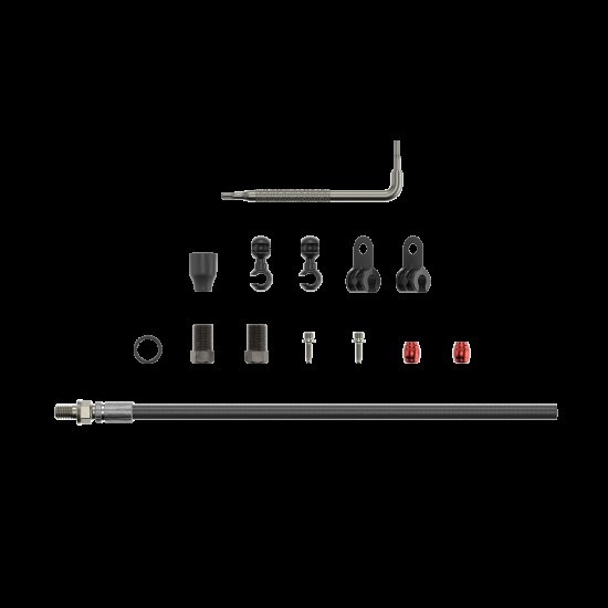 SRAM Spare - Disc Brake Hydraulic Hose Kit - Threaded Inline Crimp -2000Mmblk (Inc. Crimp & Fittings) - Elixir 5/7/9/R/CR/X0,Guide RSC (A1),Guide R/RS (A1),DB5,Level Tl: BLACK 2000MM