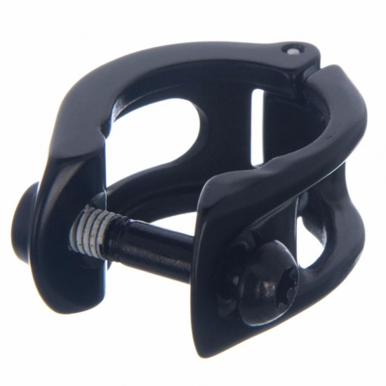 SRAM Spare - Disc Brake Lever Clamp - Hinge-Clamp Black (Includes - Stainless T25 Black Bolt) Qty 1 - Code, G2, Guide, Level, Elixir, DB: