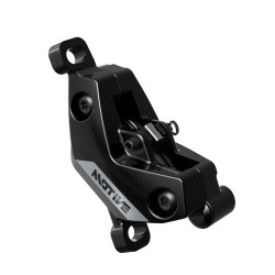 Sram Disc Brake Caliper Assembly - (Assembled, No Hose) Gloss Black Anodized - Motive Silver A1+: GLOSS BLACK