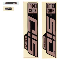 Rockshox Fork Decal Kit - SID SL Ultimate 27/29 (2021): MATTE COPPER FOIL/HIGH GLOSS BLACK