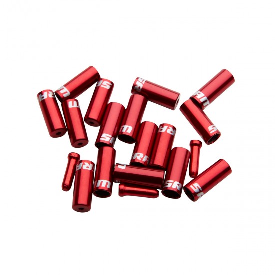 SRAM Ferrule Kit Aluminum Red - includes Shift 4.0mm Qty 10 Brake 5.0mm Qty 6 Cable Tip Qty 4: