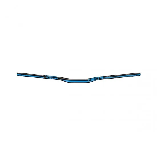 DEITY BLACKLABEL ALUMINIUM HANDLEBAR 31.8MM BORE, 15MM RISE: BLUE 800MM