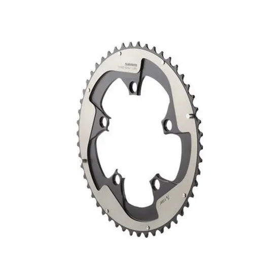 SRAM Chain Ring Road Red22 X-Glide R 50T Yaw 11 Speed S3 Hidden Bolt/Non-Hidden Bolt 110 Alum 5mm Falcon Grey BB30 or GXP (50 34): GREY 11SPD 50T
