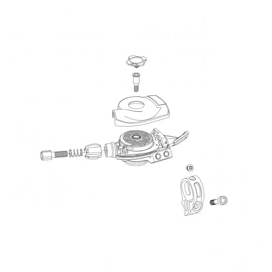 Sram Spare - Shift Lever Trigger Barrel Adjuster Kit XX1/X01 Eagle Black: