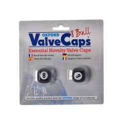 Oxford 8 Ball Valve Caps BLACK - Pair Oxford 8 Ball Valve Caps BLACK - Pair