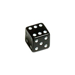 Oxford Lucky Dice Valve caps Black