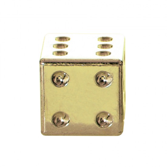 Oxford Luck Dice Valve Caps-Gold