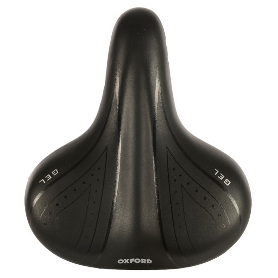 Oxford Contour Gel Wide Comfort Saddle - Black