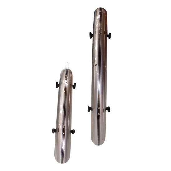 Oxford 700c Hybrid 46mm Mudguards Silv/Blk line
