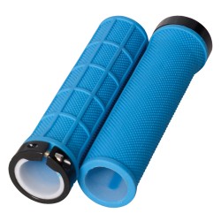 Oxford Lock On Slim Grips Blue