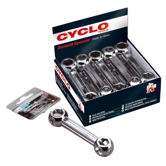 Weldtite Cyclo Dumbell Spanner Metric 10pk