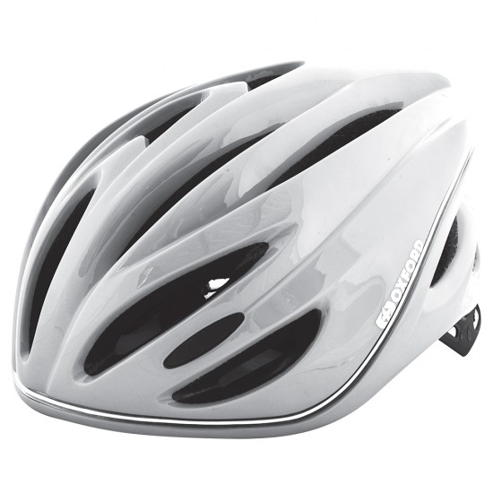 Oxford Metro-Glo Helmet White Large 56cm - 62cm Oxford Metro-Glo Helmet White Large 56cm - 62cm