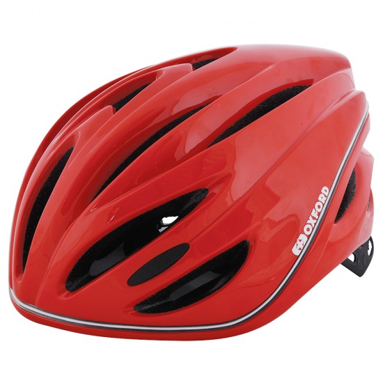 Oxford Metro-Glo Helmet Red Large 56cm - 62cm Oxford Metro-Glo Helmet Red Large 56cm - 62cm