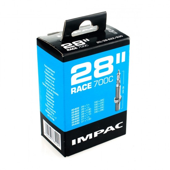 Impac Inner Tube 700 x 20-28c 40mm Presta Impac Inner Tube 700 x 20-28c 40mm Presta