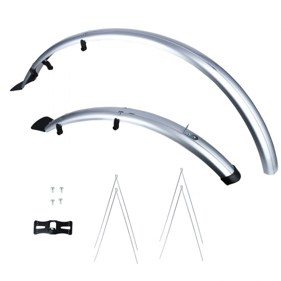 Oxford 26 ATB City Type 60mm Mudguards Silver Oxford 26 ATB City Type 60mm Mudguards Silver