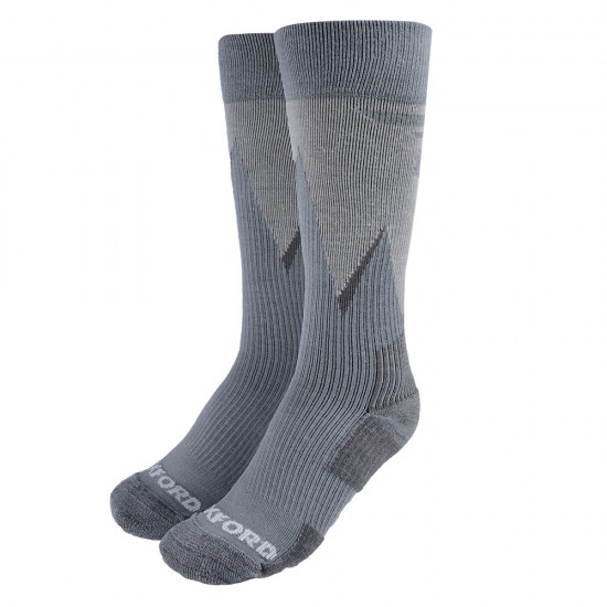 Oxford Merino socks - grey large