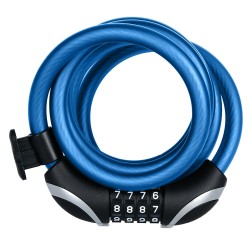 Oxford Combi12 Resettable Combination Lock 12mm x 1800mm Blue Oxford Combi12 Resettable Combination Lock 12mm x 1800mm Blue