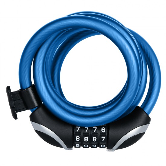 Oxford Combi12 Resettable Combination Lock 12mm x 1800mm Blue Oxford Combi12 Resettable Combination Lock 12mm x 1800mm Blue
