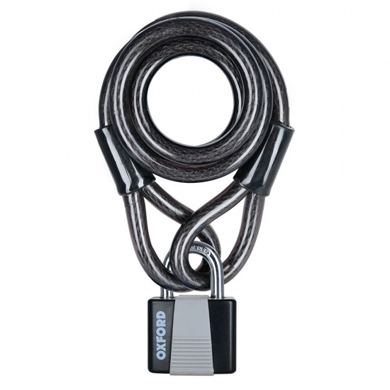 Oxford Loop Lock10 Cable Lock+Padlock 10mmx1800mm Oxford Loop Lock10 Cable Lock+Padlock 10mmx1800mm