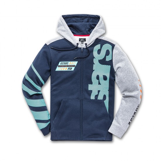 Alpinestars Fan Club Fleece Navy/Grey Heather 2XL Alpinestars Fan Club Fleece Navy/Grey Heather 2XL