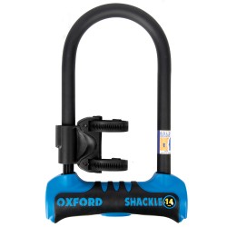 Oxford Shackle 14 U-Lock 260mm x 177mm Blue