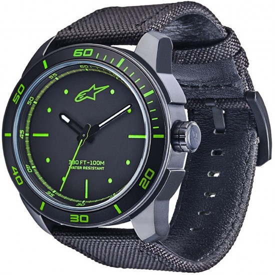 Alpinestars Tech Watch 3H Black SS Black/Green Alpinestars Tech Watch 3H Black SS Black/Green