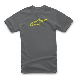 Alpinestars Ageless Classic Tee Charcoal Hi Vis Yellow S