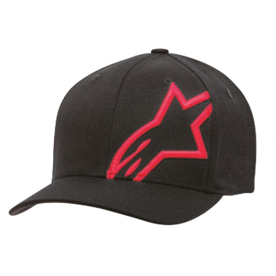 Alpinestars Corp Shift 2 Flexfit Hat Black/Red L/XL