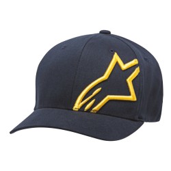 Alpinestars Corp Shift 2 Flexfit Hat Navy/Gold L/XL