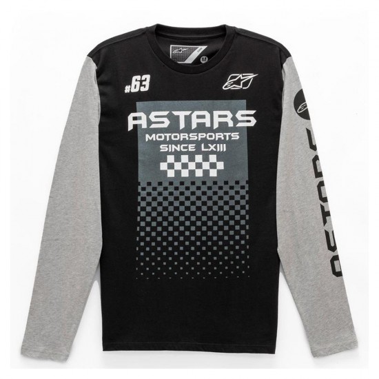Alpinestars Tachen Tee Black Grey Heather 2XL Alpinestars Tachen Tee Black Grey Heather 2XL