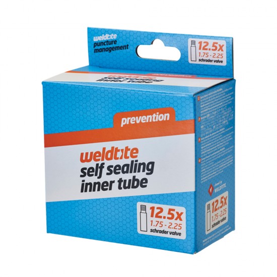 Weldtite Self Sealing Inner Tube Schrader 12.5 x 1.75-2.25 Weldtite Self Sealing Inner Tube Schrader 12.5 x 1.75-2.25