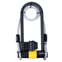 Oxford Magnum Duo U-lock 177x340mm with Bracket & Cable