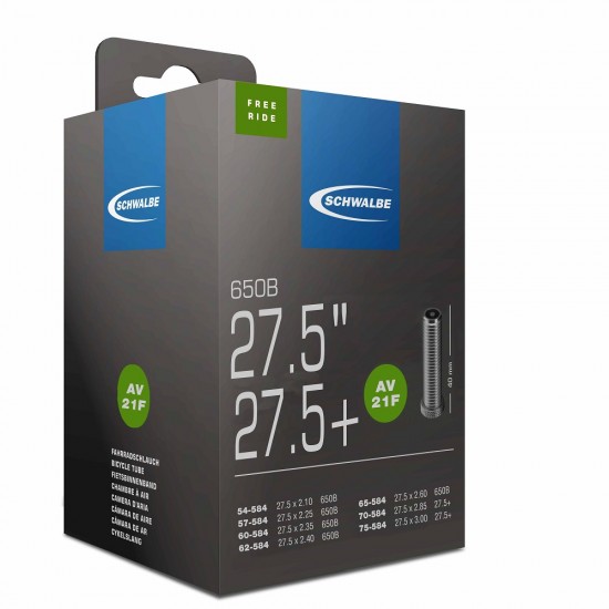 Schwalbe AV21+ Air Plus Inner Tube 27.5 x 2.10-3.00