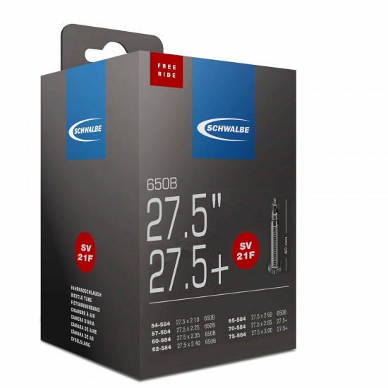 Schwalbe SV21F Inner Tube 27.5 x 2.10-3.00 Schwalbe SV21F Inner Tube 27.5 x 2.10-3.00