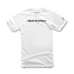 Alpinestars Linear Wordmark Tee White Black M Alpinestars Linear Wordmark Tee White Black M