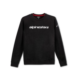 Alpinestars Linear Crew Fleece Black White 2XL Alpinestars Linear Crew Fleece Black White 2XL